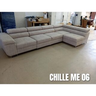 Narożnik NEAPOL MAXI L MINI - !!! Promocja !!! - TKANINA: CHILL ME 06 ( Pustynny ) - Funkcja spania ,pojemnik na pościel ,regulowane zagłówki